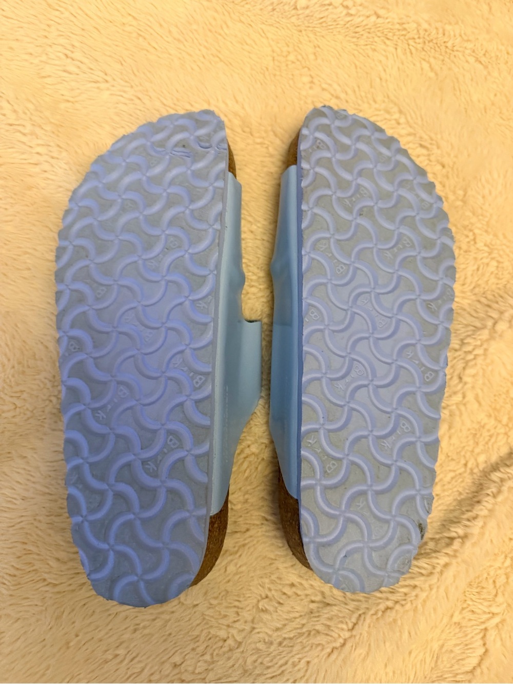 Birkenstock Pale Blue Double-Buckle Slide Sandals Women’s size 9-9.5 - Picture 2 of 4